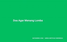 Doa Agar Dapat Memenangkan Pertandingan